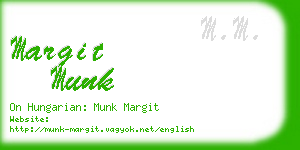 margit munk business card